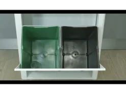 Cubo de basura para la cocina - Cubo de reciclaje - 4 compartimentos de 20L - CUBEK