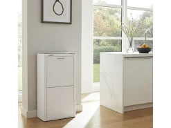 Cubo de basura para la cocina - Cubo de reciclaje - 4 compartimentos de 20L - CUBEK