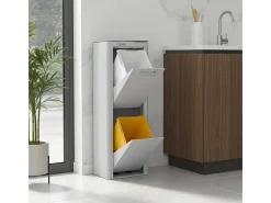 Cubo de basura para la cocina - Cubo de reciclaje - 2 compartimentos de 20L - CUBEK