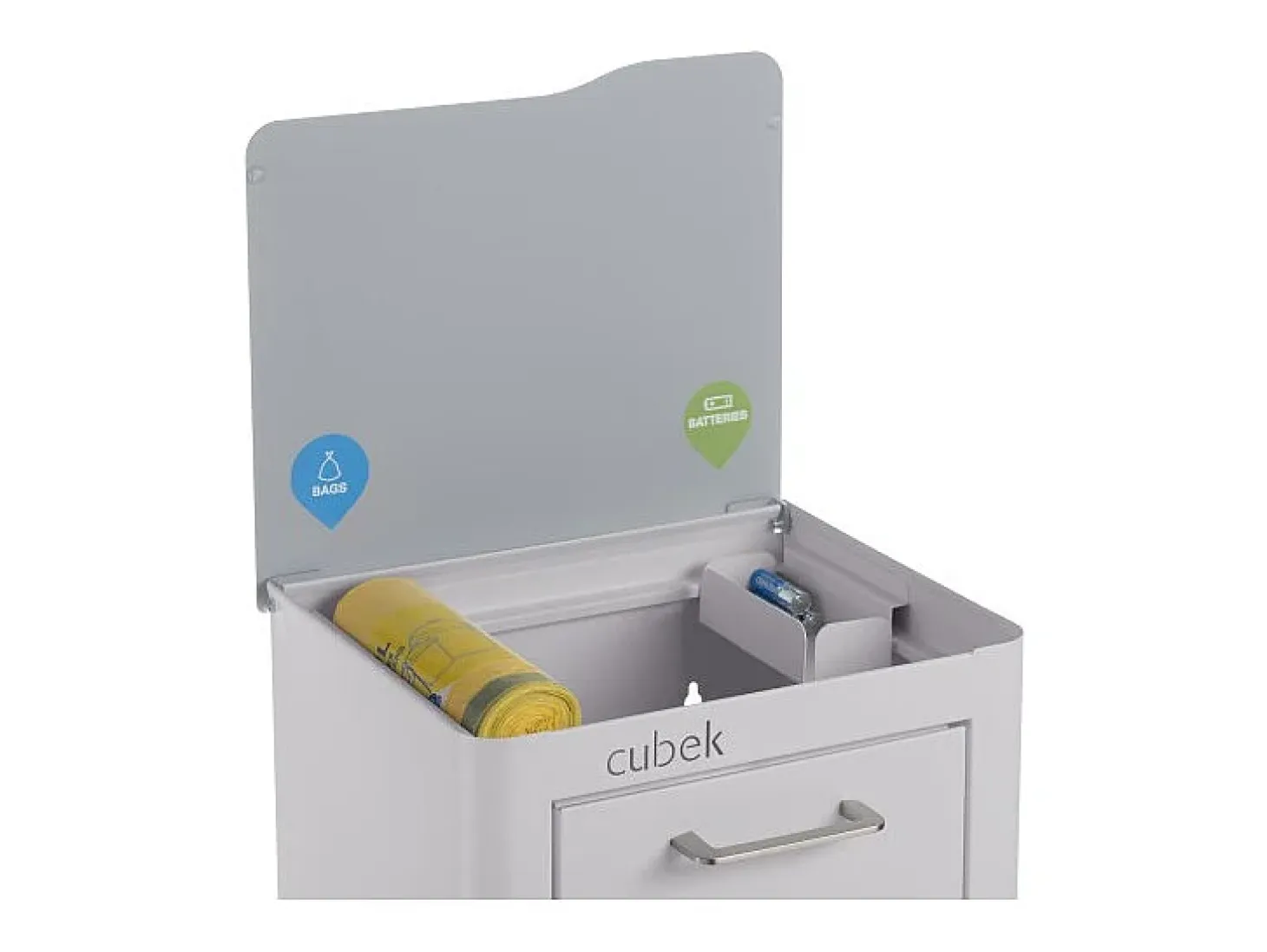 Cubo de basura para la cocina - Cubo de reciclaje - 3 compartimentos de 20L - CUBEK