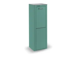 Cubo de basura para la cocina - Cubo de reciclaje - 2 compartimentos de 20L - CUBEK