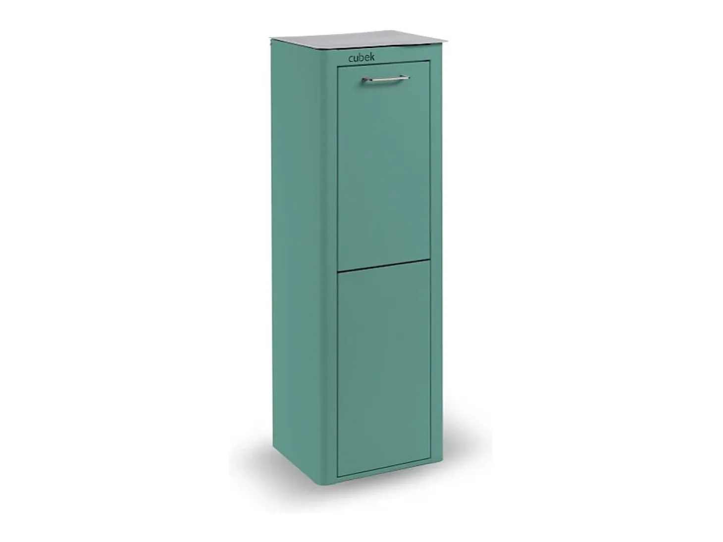 Cubo de basura para la cocina - Cubo de reciclaje - 2 compartimentos de 20L - CUBEK