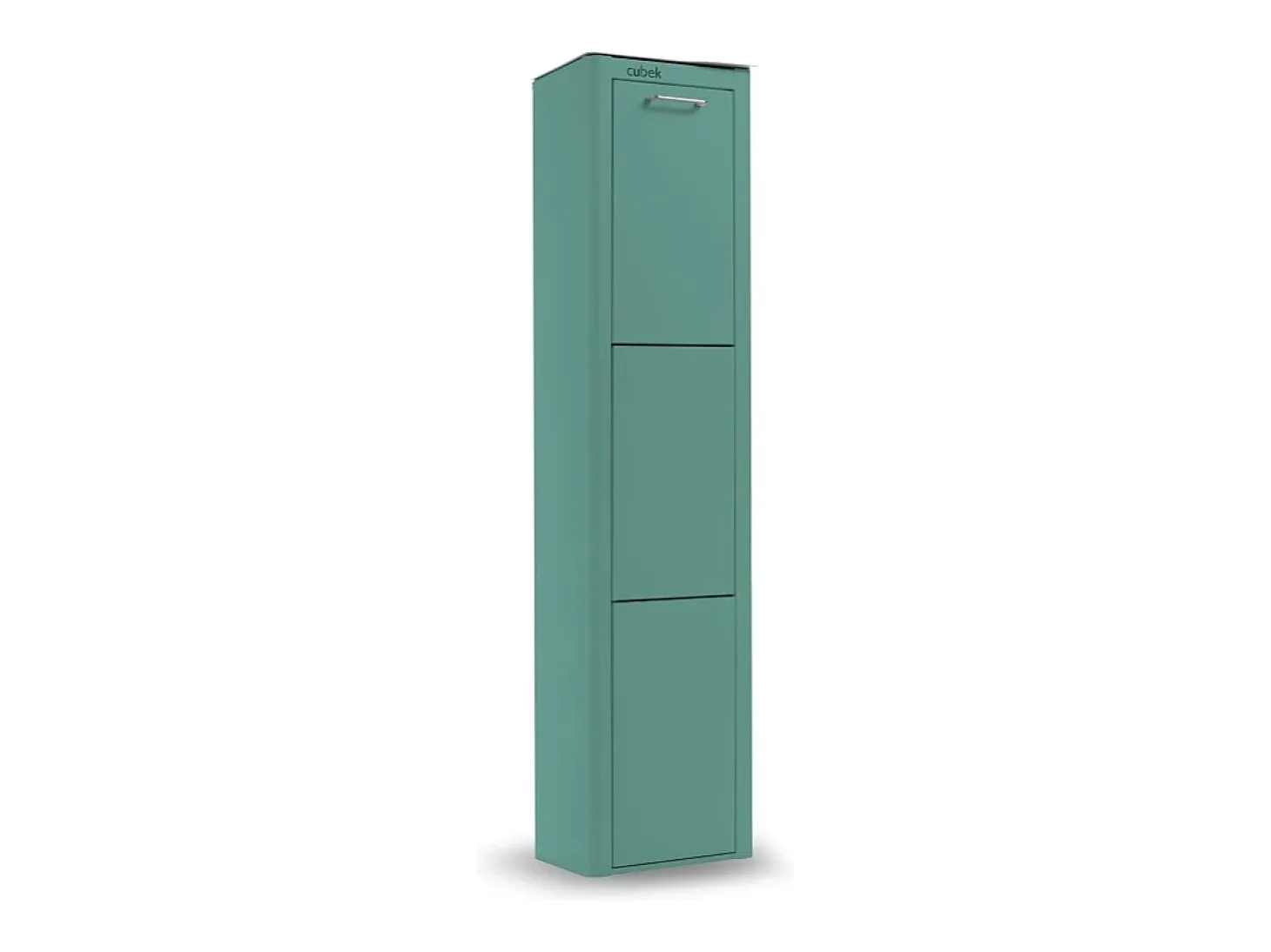 Cubo de basura para la cocina - Cubo de reciclaje - 3 compartimentos de 20L - CUBEK