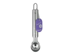Cuchara de melón de acero inoxidable Métaltex - Corte rápido y limpio, hoja afilada, forma ergonómica - Accesorio imprescindible para el verano