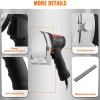 Cuchillo Shawarma Eléctrico SucceBuy, Cortadora Giratoria de Acero Inoxidable, 2 Cuchillas, Grosor Ajustable de 0 a 8 mm, para Rebanar Doner Kebab Comercial