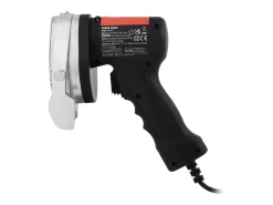 Cuchillo Shawarma Eléctrico SucceBuy, Cortadora Giratoria de Acero Inoxidable, 2 Cuchillas, Grosor Ajustable de 0 a 8 mm, para Rebanar Doner Kebab Comercial