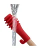 Cuillere a miel Ingenio - Bois hetre et silicone platinium - 17,5 cm