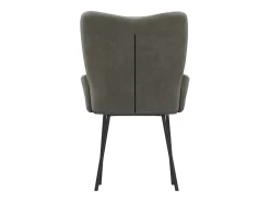 Dalira Sillas de comedor 2 unidades terciopelo gris oscuro