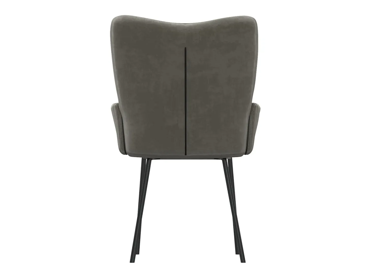 Dalira Sillas de comedor 2 unidades terciopelo gris oscuro