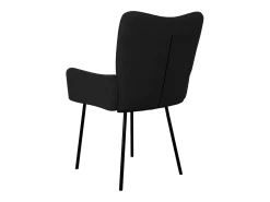 Dalira Sillas de comedor 2 unidades terciopelo negro