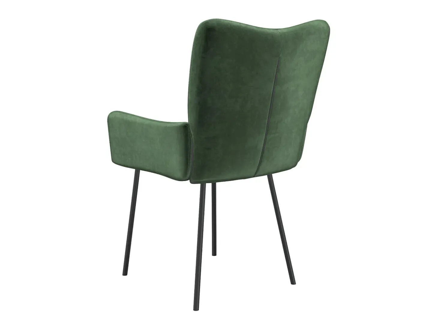 Dalira Sillas de comedor 2 unidades terciopelo verde oscuro