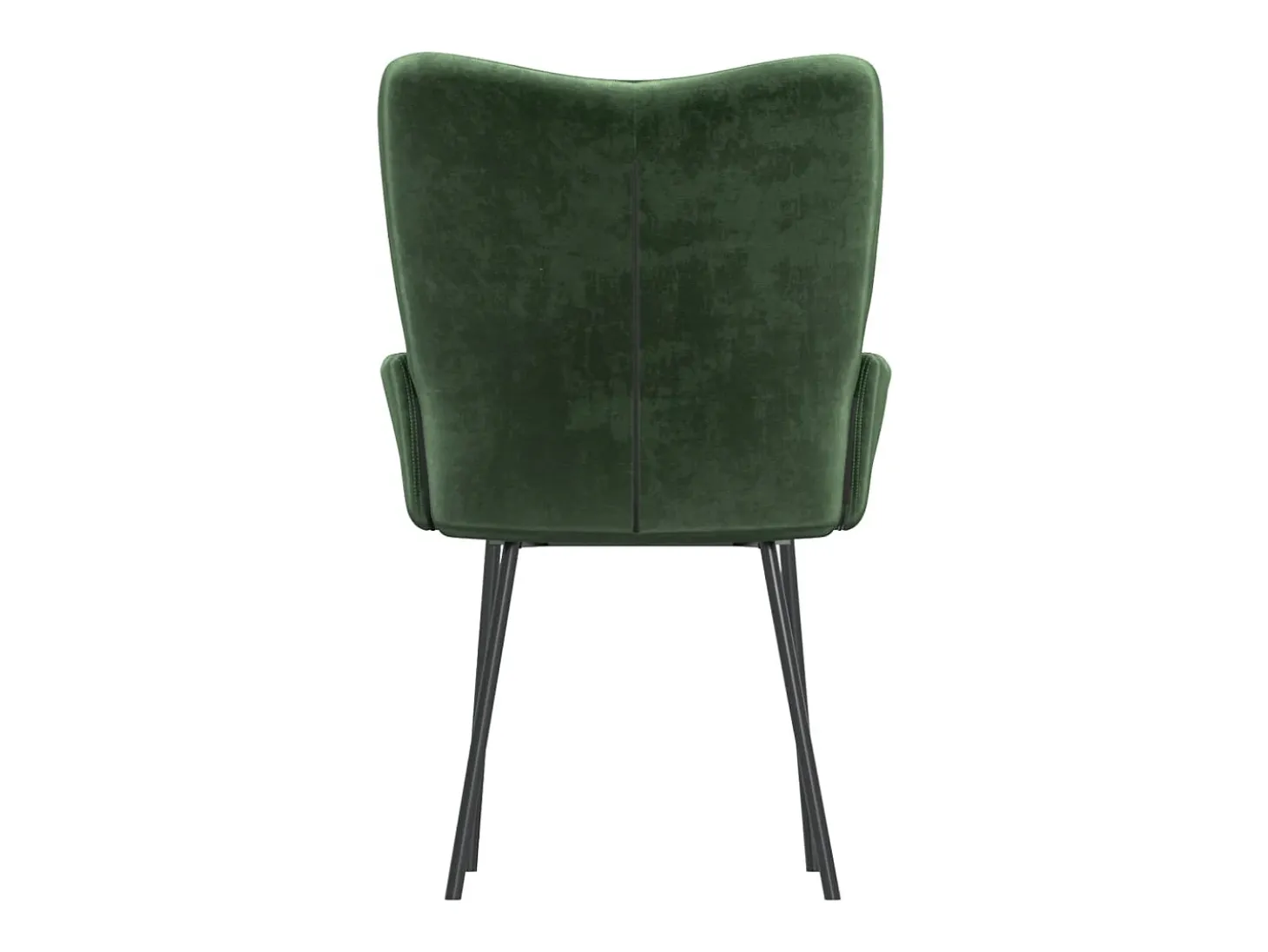 Dalira Sillas de comedor 2 unidades terciopelo verde oscuro