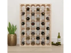 Darnir Botellero madera maciza de pino 70x33x94 cm