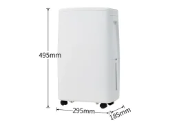 Deshumidificador de 12 L con depósito de agua de 1,5 L - Pantalla LED y temporizador de 24 h - Blanco