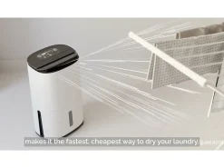 Deshumidificador MeacoDry Arete® Two 20L: con filtro HEPA, aplicación móvil, silencioso, de bajo consumo, secado rápido, ideal para 3 a 5 habitaciones