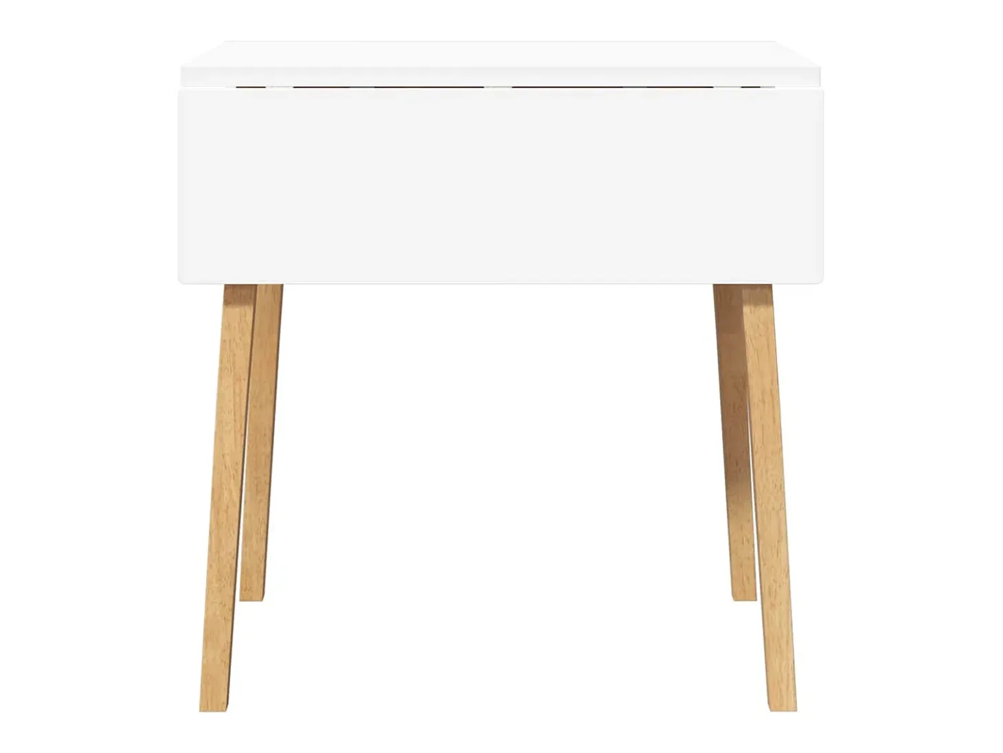 Dining Table Natural Solid Wood Rubber