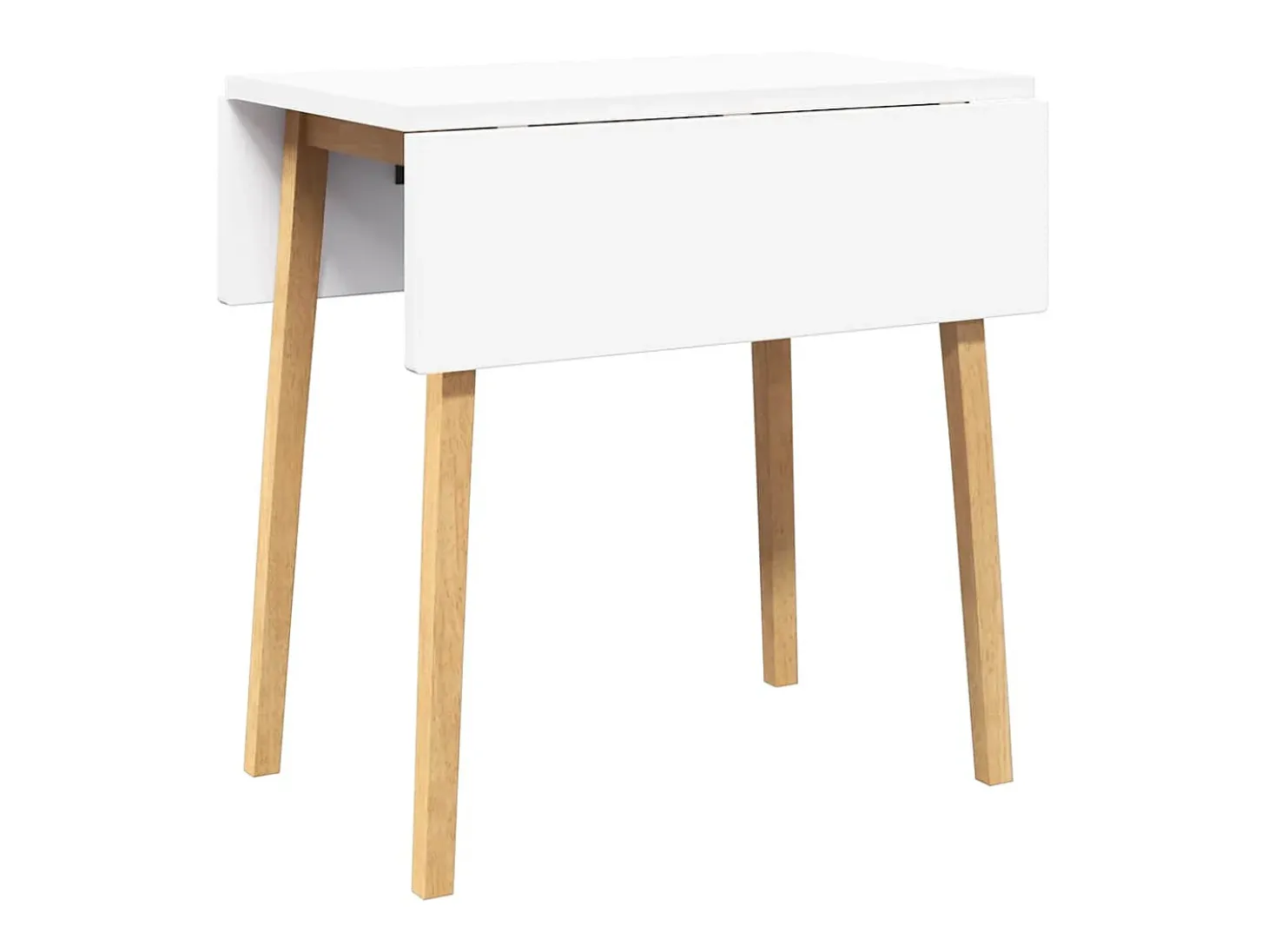 Dining Table Natural Solid Wood Rubber