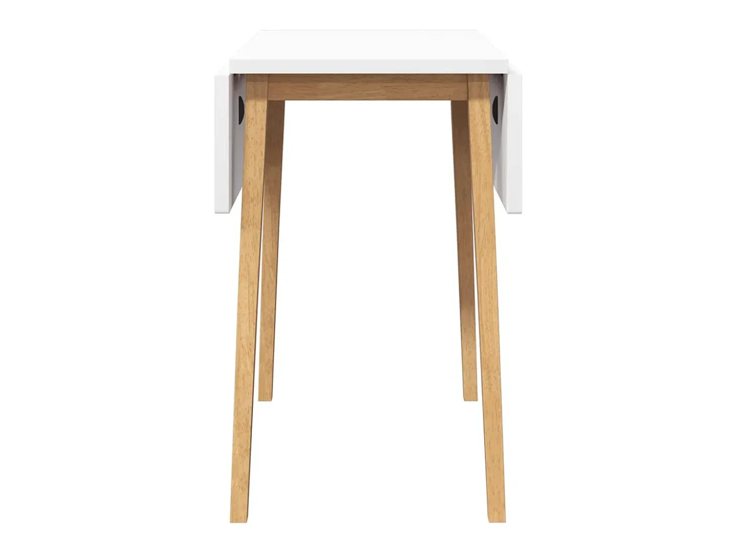 Dining Table Natural Solid Wood Rubber