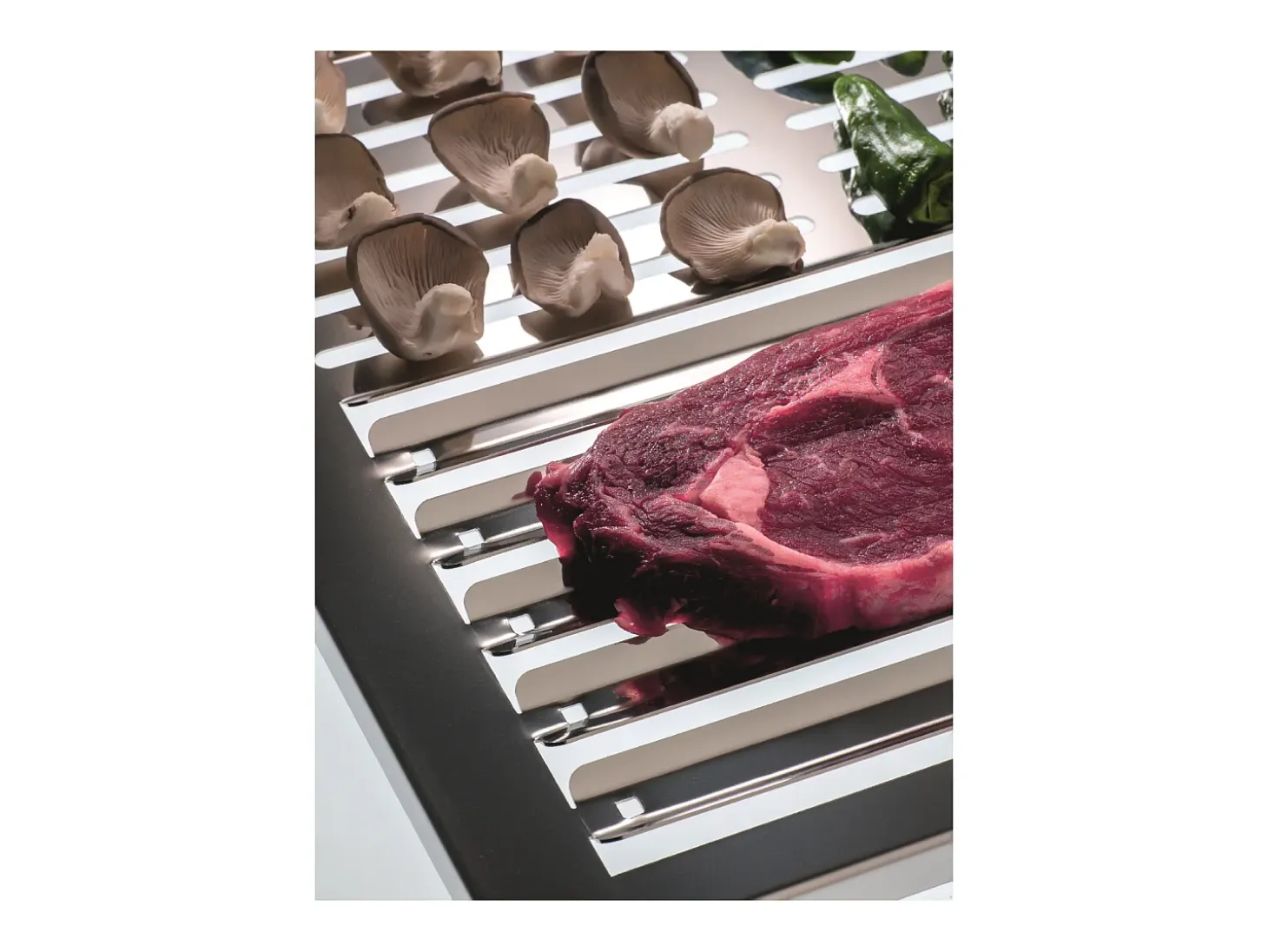 DON HIERRO - Parrilla de acero inoxidable para barbacoa, todo tipo de asados, ABRÁSAME, tamaño mediano-