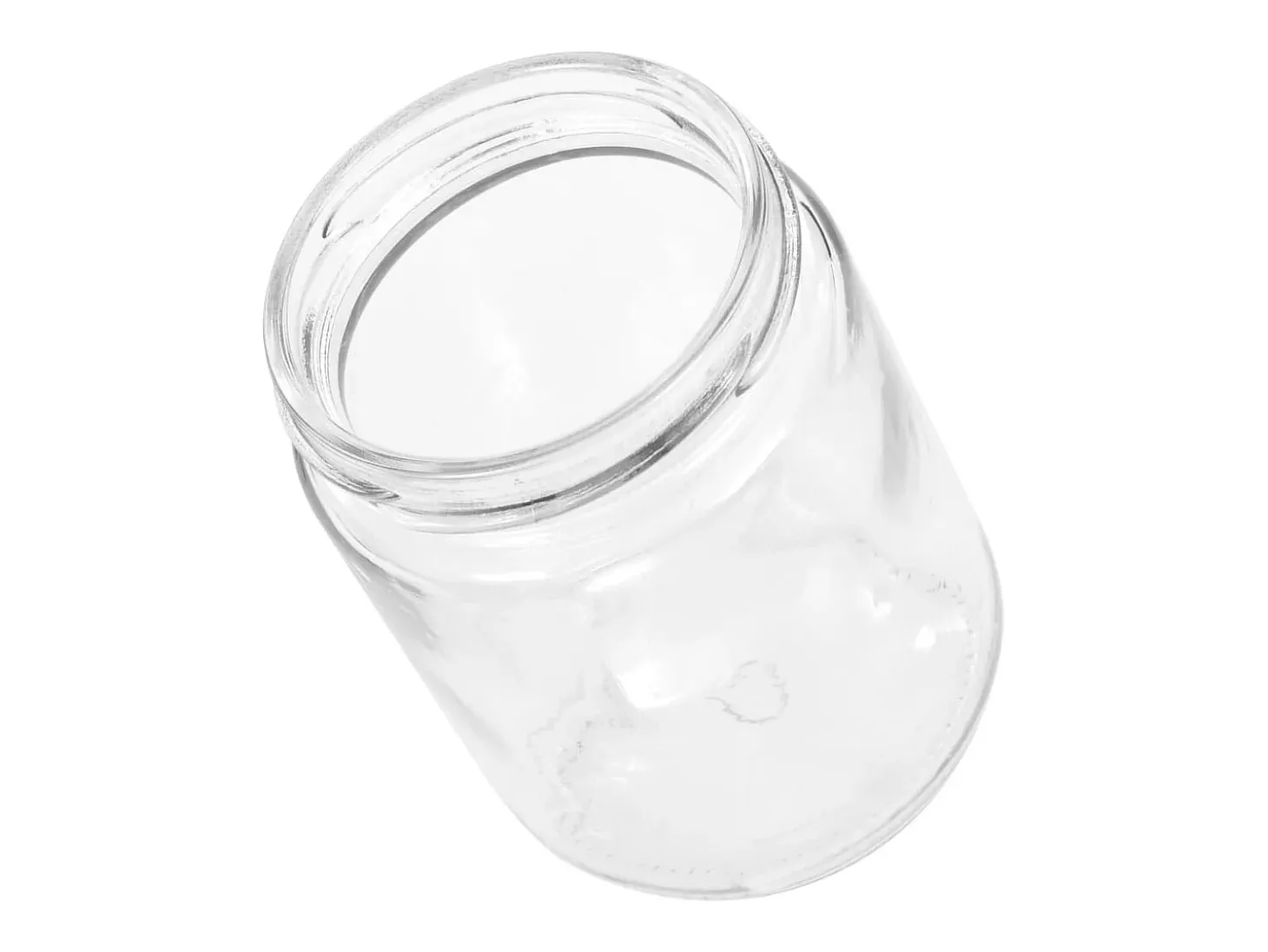 Drew Mason Tarros de mermelada de vidrio con tapa dorada 48 uds 230 ml