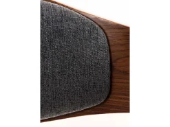 Dudeco Silla Berlim de Tela Nogal y gris oscuro