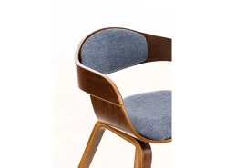 Dudeco Silla Berlim de Tela Nogal y azul