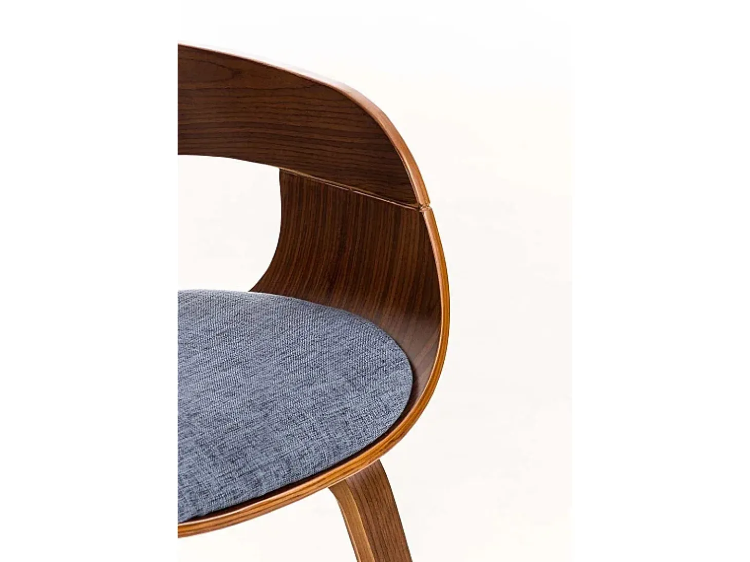 Dudeco Silla Berlim de Tela Nogal y azul
