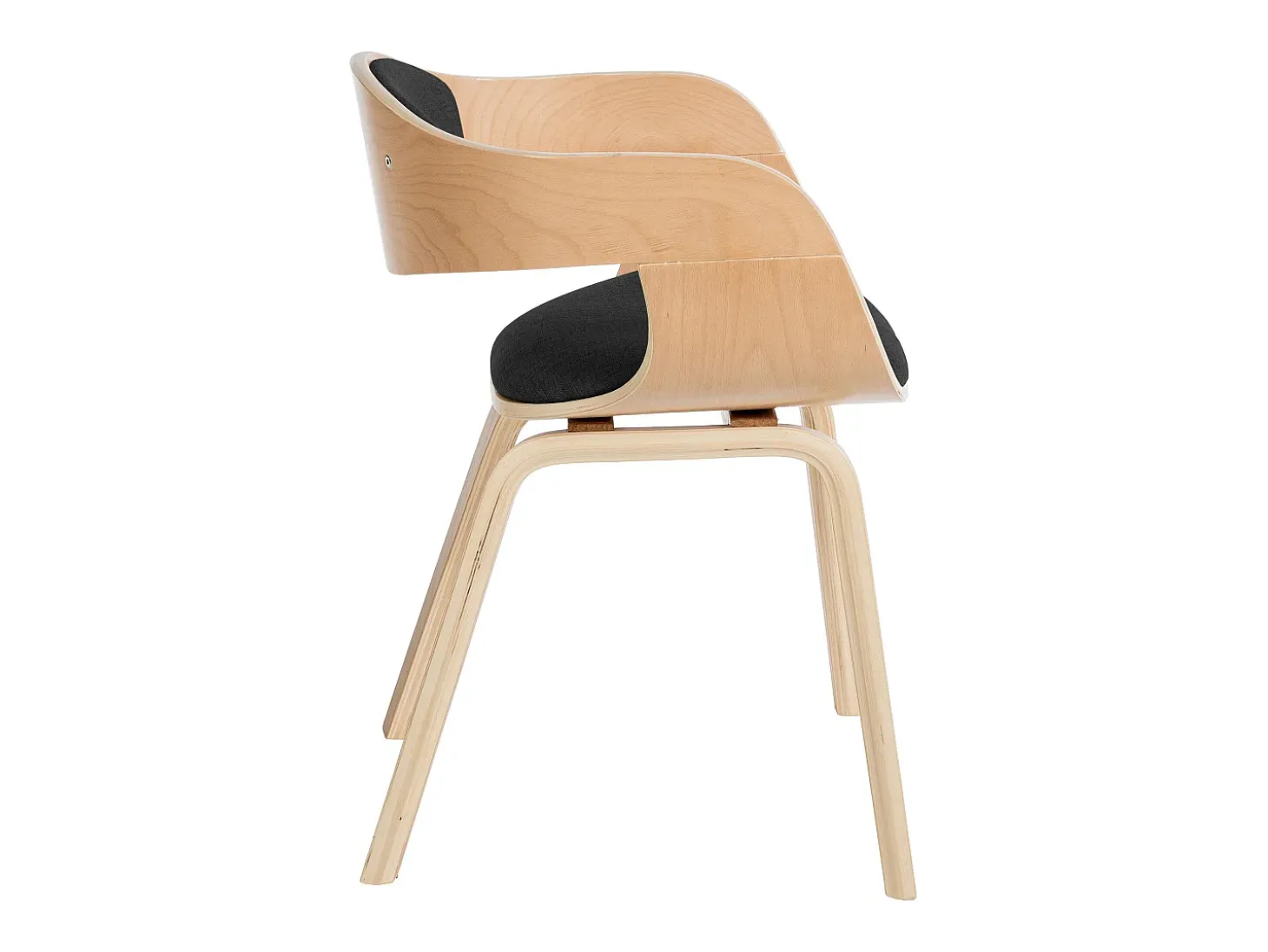 Dudeco Silla Berlim de Tela Roble y gris oscuro