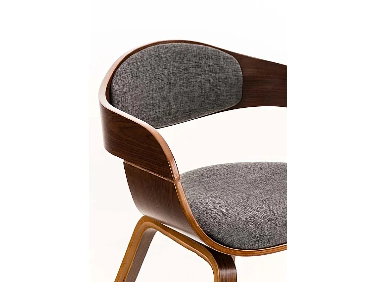 Dudeco Silla Berlim de Tela Nogal y gris claro