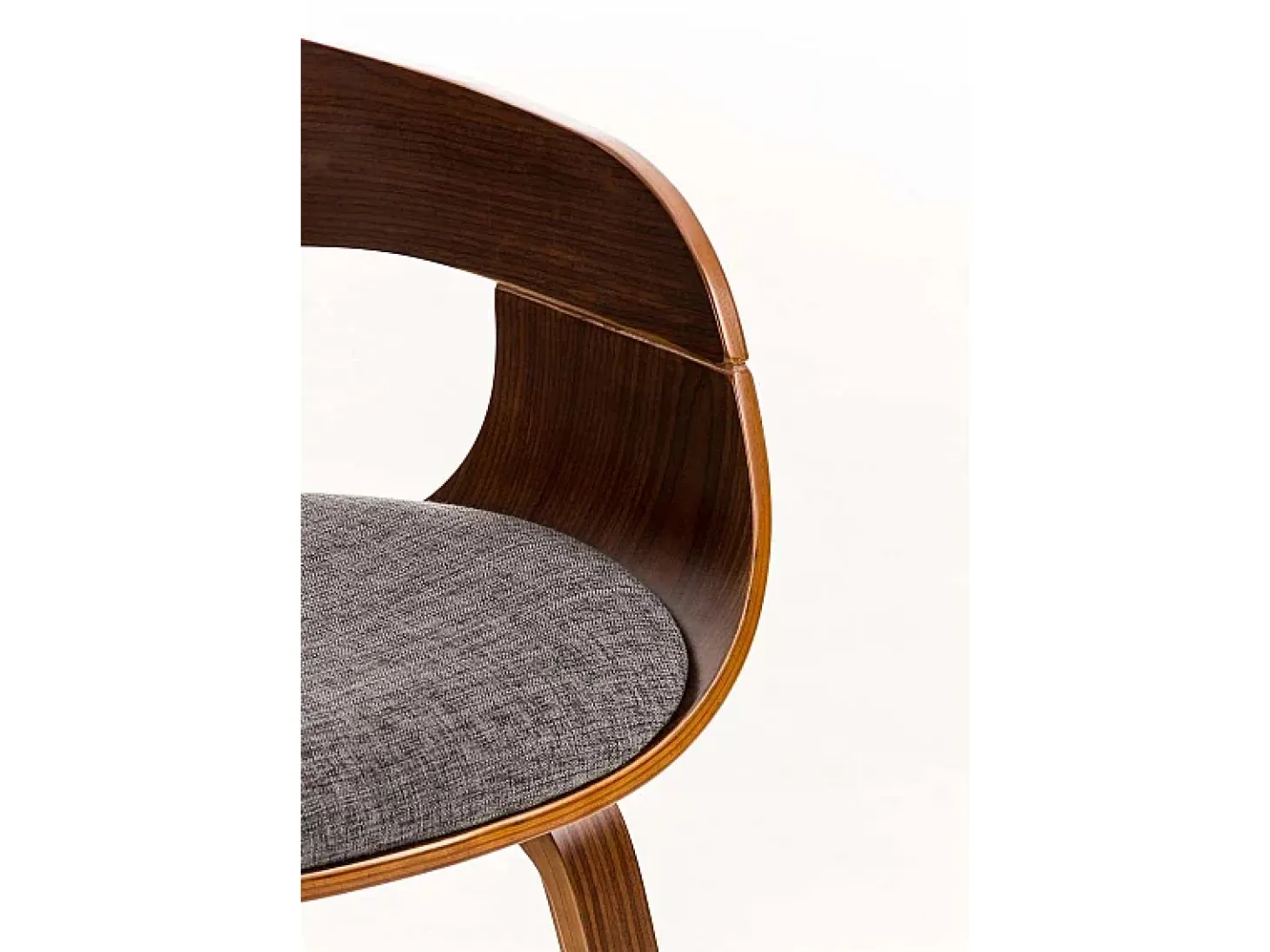 Dudeco Silla Berlim de Tela Nogal y gris claro