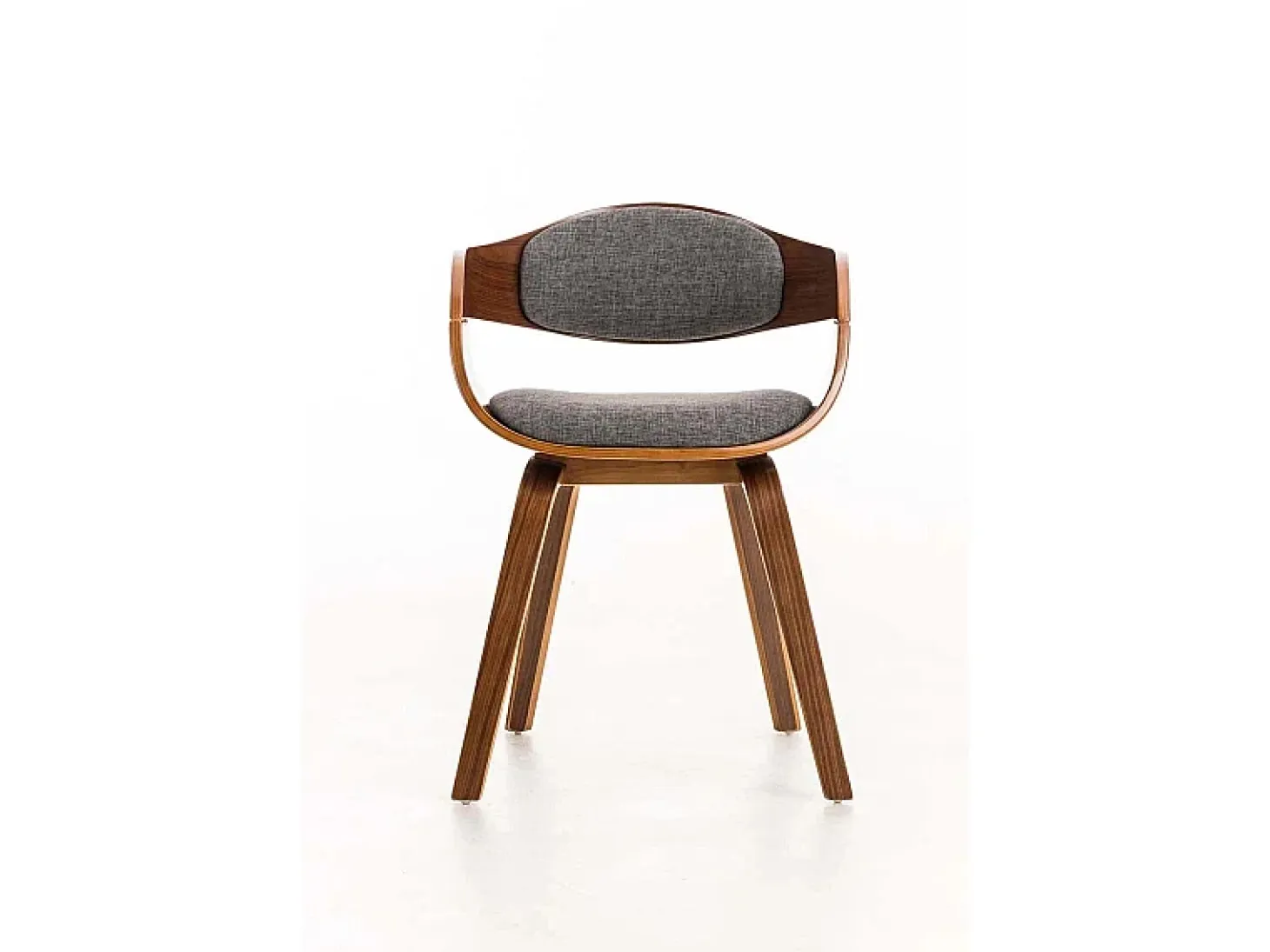 Dudeco Silla Berlim de Tela Nogal y gris claro