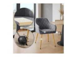 Dudeco Silla Bilbau Gold Gris oscuro
