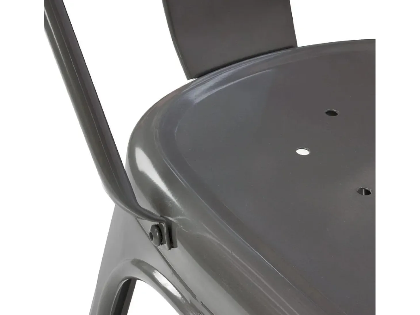 Dudeco Silla de Leeds Gris oscuro