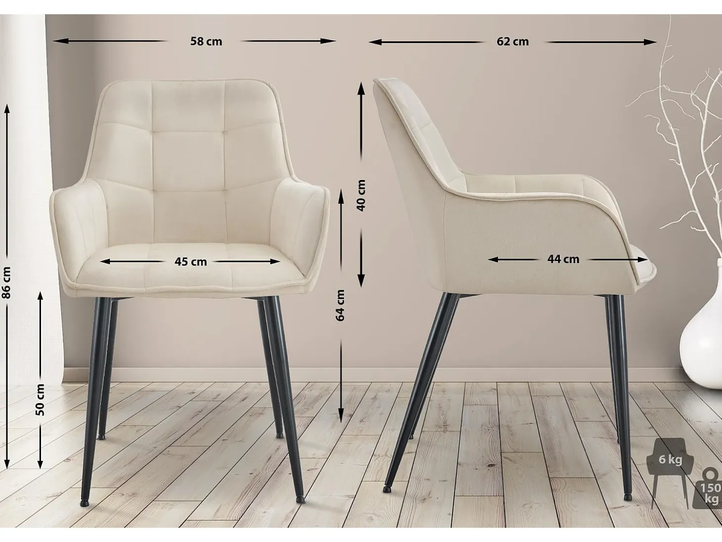 Dudeco Silla Marid Crema