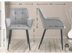 Dudeco Silla Marid Gris claro