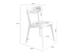 Dudeco Silla Porto Santo de Roble Beige