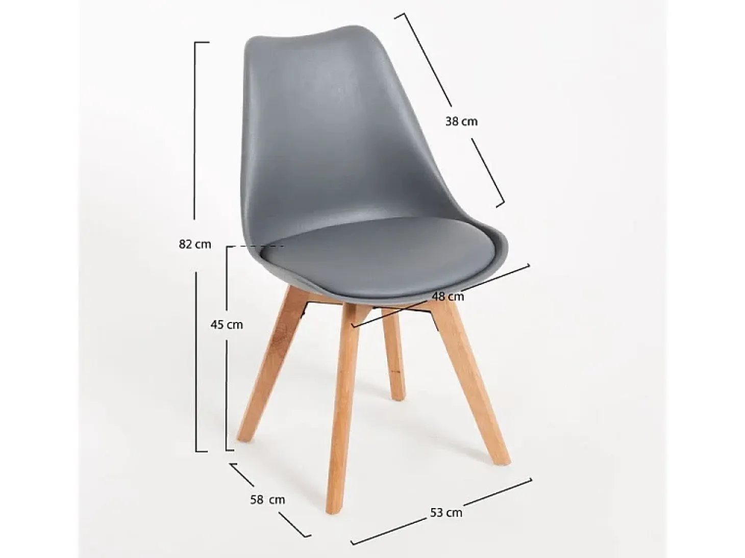 Dudeco Silla Skagen Basic Gris oscuro