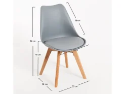 Dudeco Silla Skagen Basic Gris claro