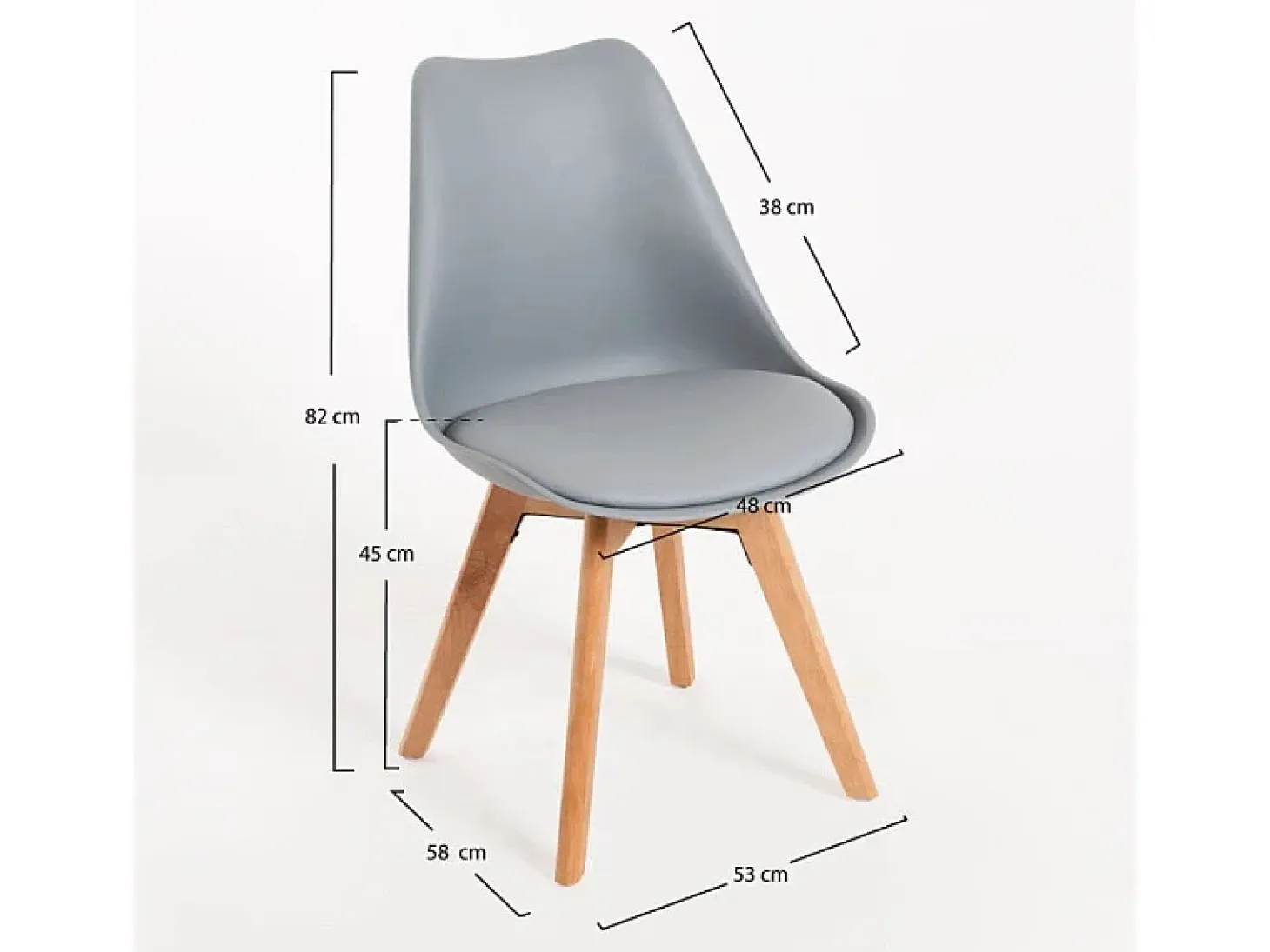 Dudeco Silla Skagen Basic Gris claro