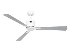 eco neo III 132 ventilador con cuerpo blanco y aspas blancas y grises, sin luz, casafan