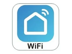 eco neo III 92, ventilador wifi sin luz, cuerpo marrón con aspas de teca y negras, casafan