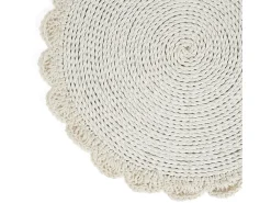 El Mantel Individual Macrame Marriage - Natural