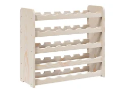 Eldon Botellero madera maciza de pino 67,5x25x60 cm