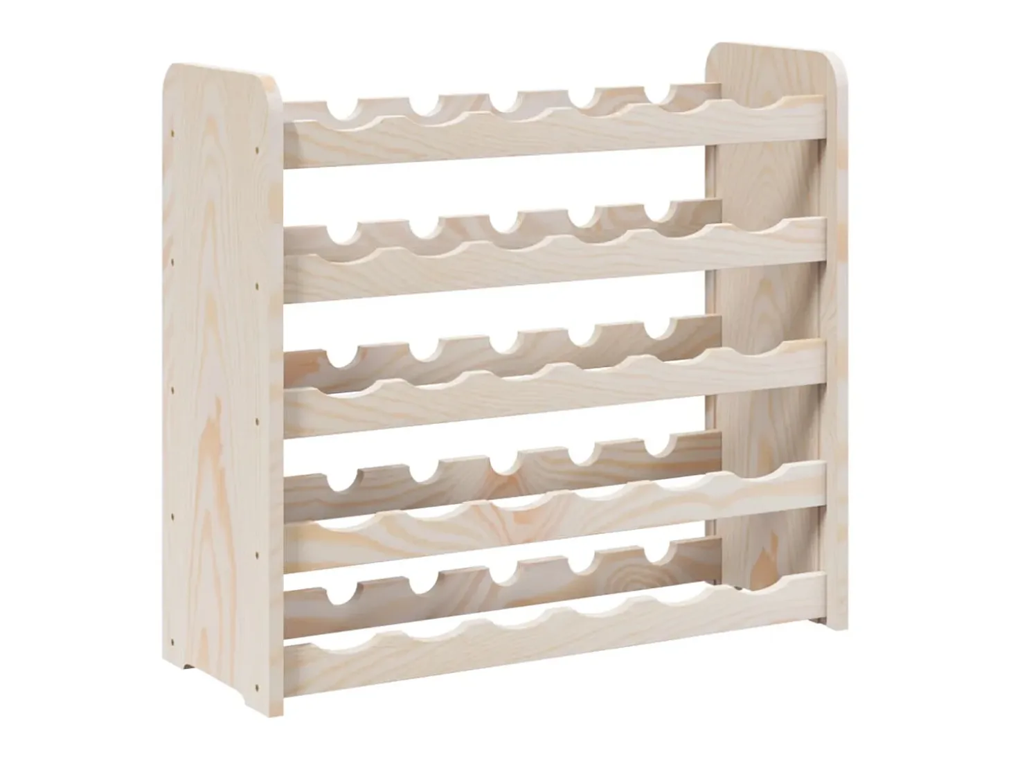 Eldon Botellero madera maciza de pino 67,5x25x60 cm