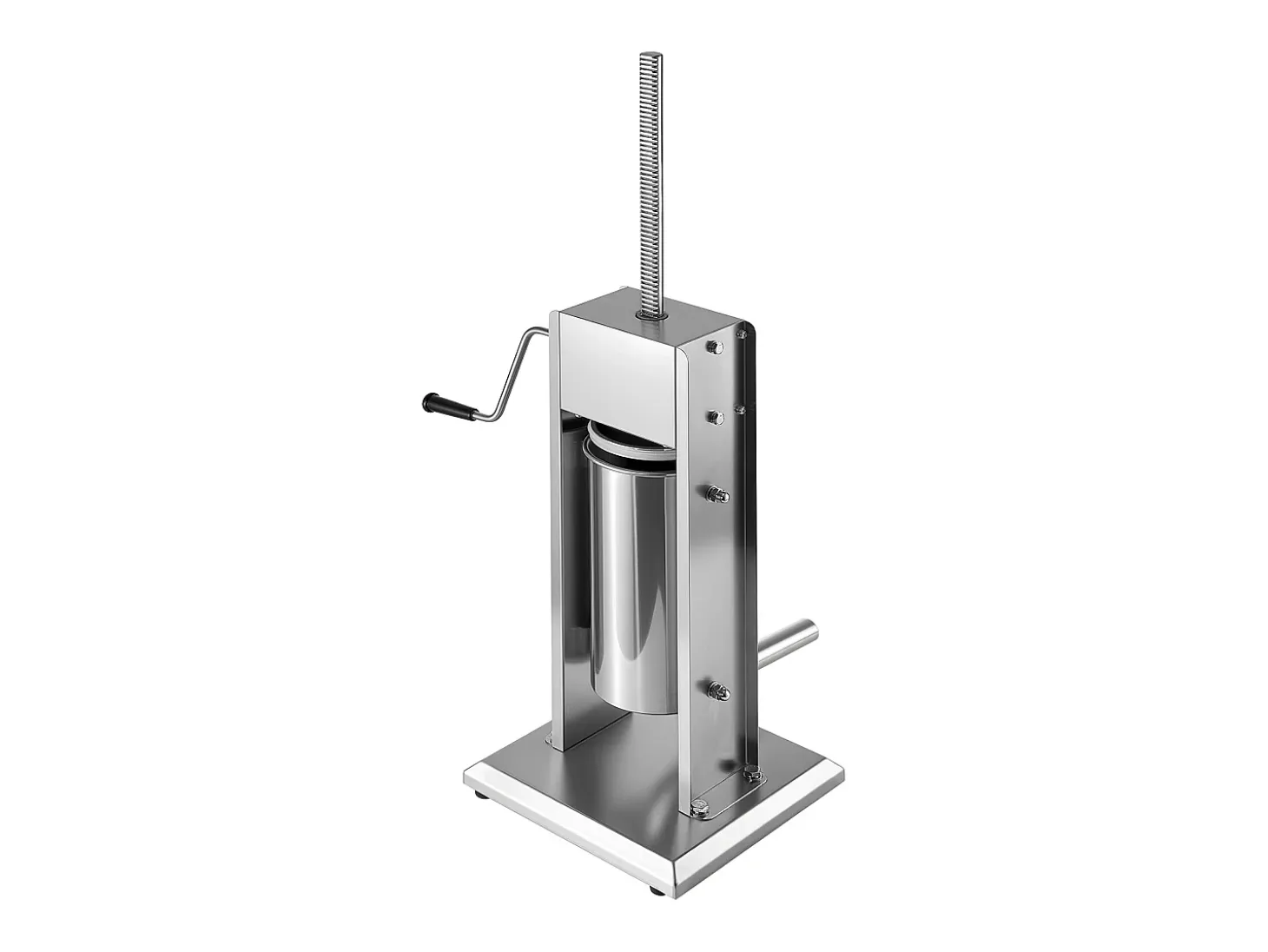 Embutidora de Salchichas SucceBuy Manual Capacidad 5 L, Máquina de Salchichas Vertical de Acero Inoxidable, Envasadora a Doble Velocidad, con 5 Tubos de Llenado