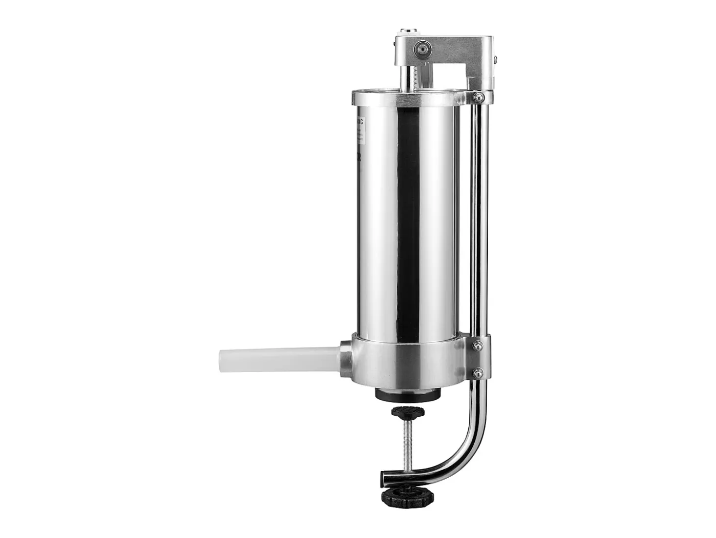 Empujador de Salchichas Manual SucceBuy, 3 L, 3 Tubos de Relleno, Máquina de Salchichas Casera en Acero Inoxidable
