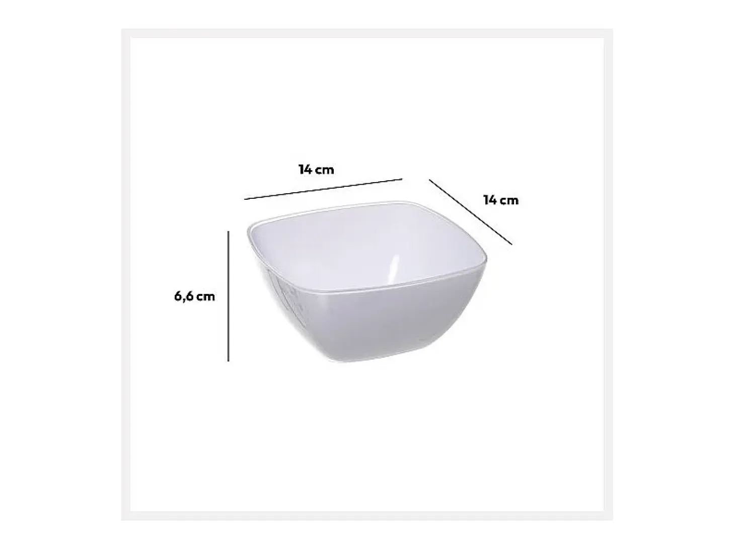Ensaladera de cerámica blanca de 25 cm.