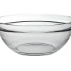 Ensaladera transparente apilable de vidrio templado resistente a los golpes - Lys 17cm 97cl Duralex