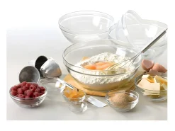 Ensaladera transparente apilable de vidrio templado resistente a los golpes - Lys 26cm 345cl Duralex