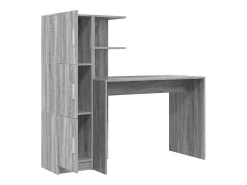Escritorio con almacenaje 2 piezas Sonoma gris 102 x 50 x 124 cm
